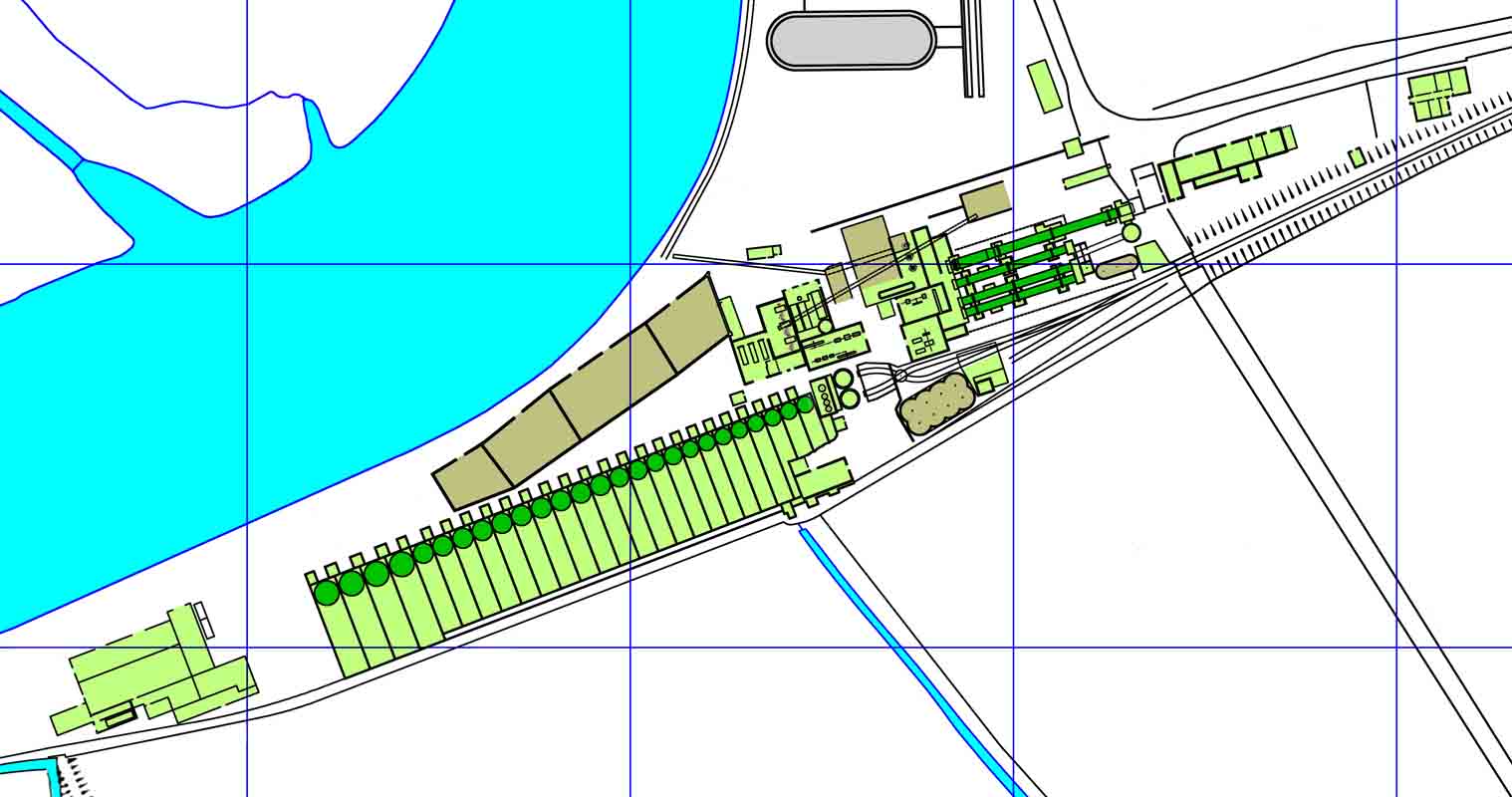 West Kent cement layout map